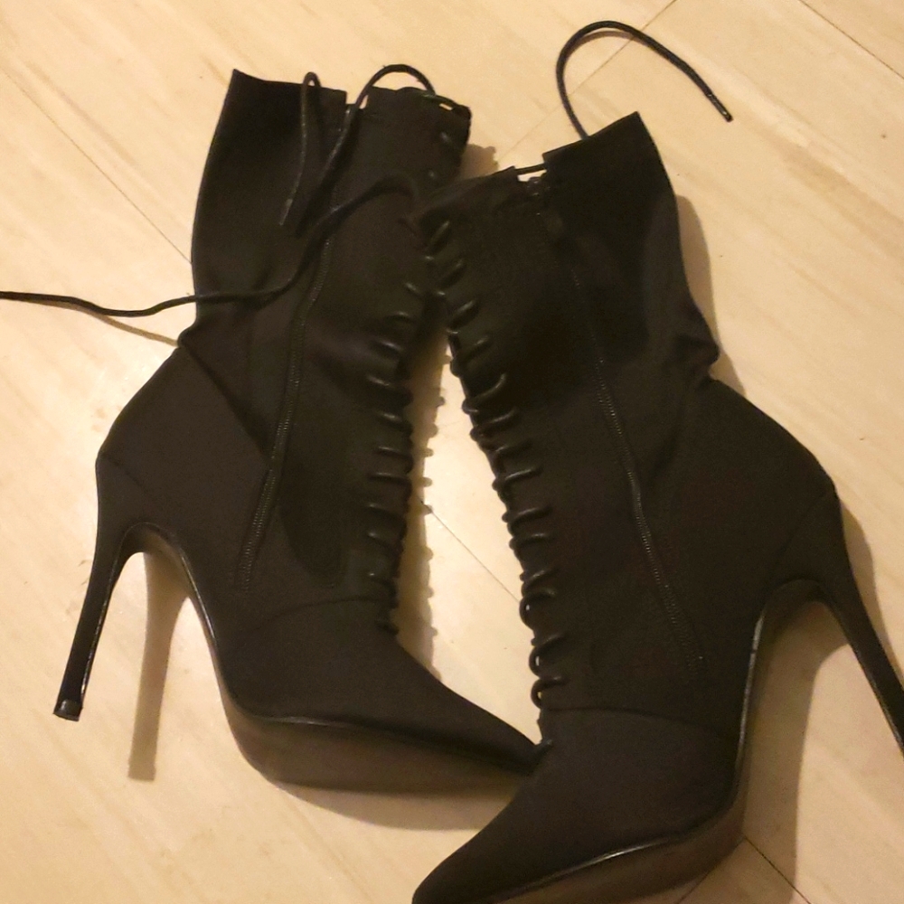 Lycra Lace Up sock Booties